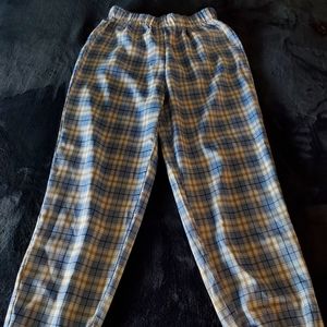 Blue Plaid Joggers!